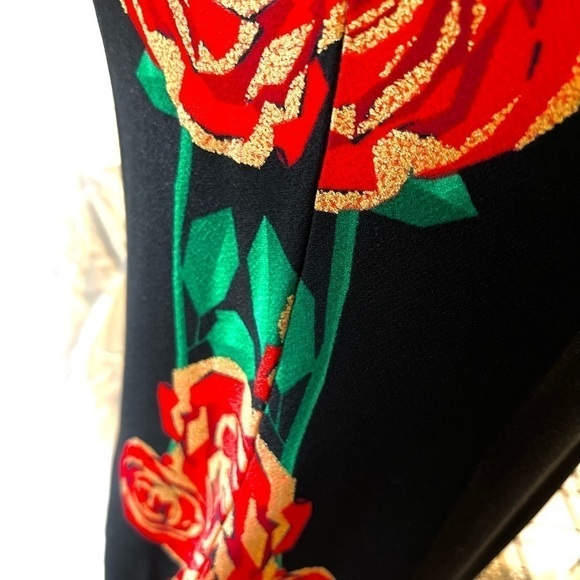 LU LA ROE UNICORN DEBBIE RED ROSE COLLECTION BODYCON LONG SLEEVE DRESS - Picture 5 of 8